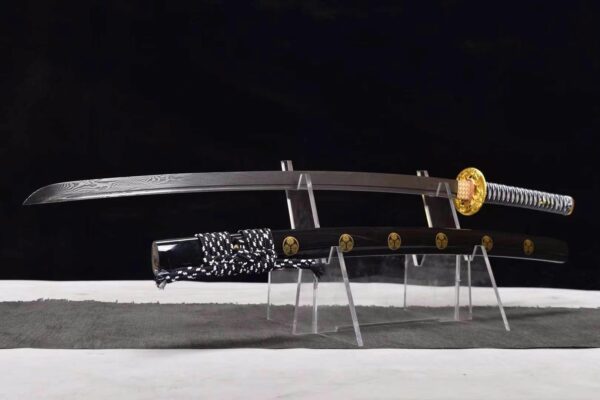 Damascus Steel Samurai Sword - Image 7