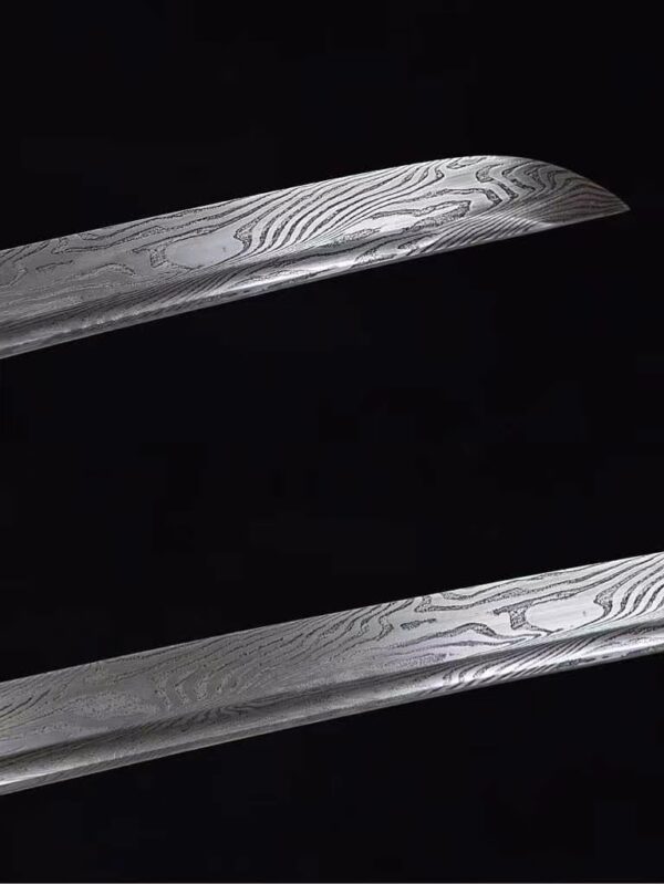 Damascus Steel Samurai Sword - Image 4