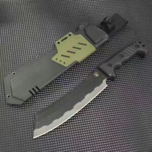 A machete with a bear head design